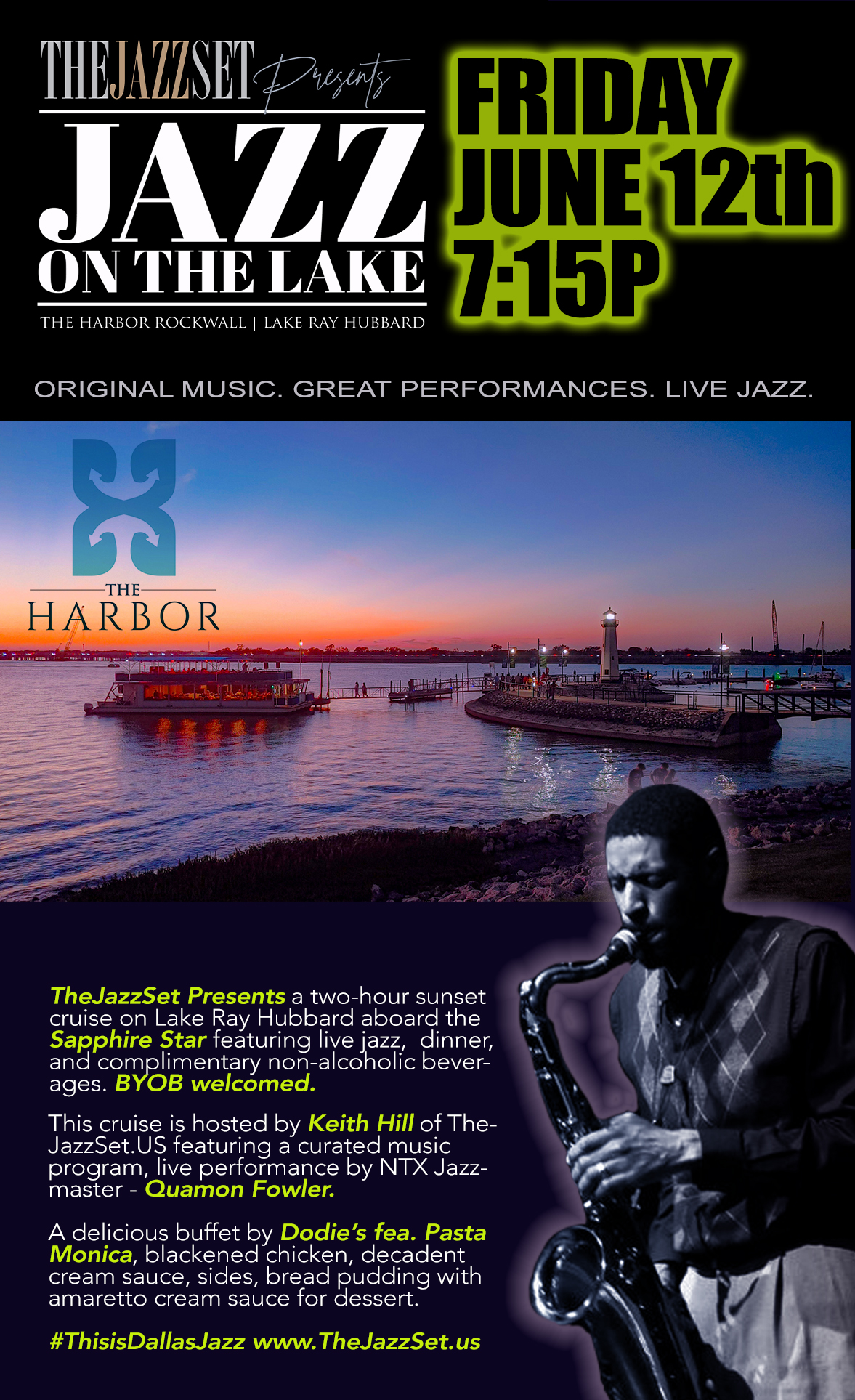 TheJaZzSet Presents Jazz on the Lake, Fri. June 12